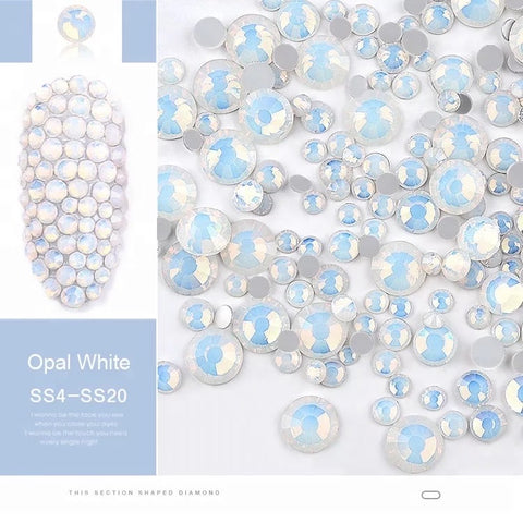 Opal White Rhinestones